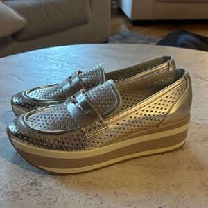 Dolce Vita Metallic Platform Loafers